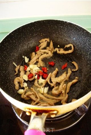 肉丝炒豇豆的做法步骤：6