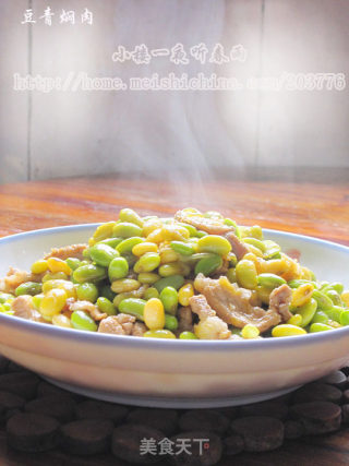[我爱我的家]豆青焖肉的做法步骤：8