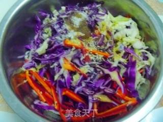 【中式面点】营养早餐---彩椒双色甘蓝卷饼的做法步骤：15