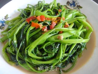 腐乳炒通菜的做法步骤：4