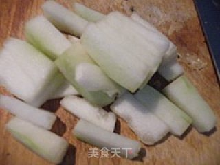 豆豉拌冬瓜的做法步骤：1