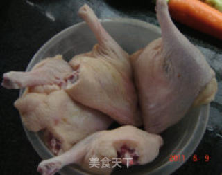 海鲜酱烤鸭腿的做法步骤：1