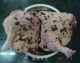 海鲜酱烤鸭腿的做法步骤：4