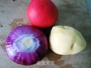 凉拌土豆西红柿的做法步骤：1