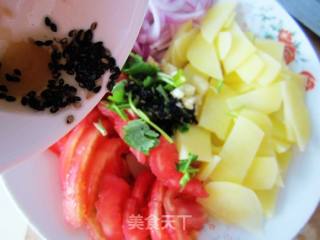 凉拌土豆西红柿的做法步骤：4