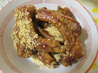 香酥芝麻排骨的做法步骤：9