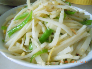【川菜】青椒土豆丝的做法步骤：7