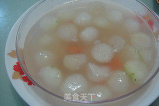 干贝冬瓜球的做法步骤：4