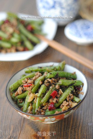 橄榄菜煸四季豆——很惹味的抢手下饭菜的做法步骤：9