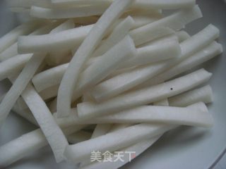 泡菜年糕的做法步骤：1