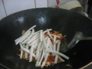 泡菜年糕的做法步骤：3