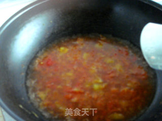 番茄肉丸汤的做法步骤：4
