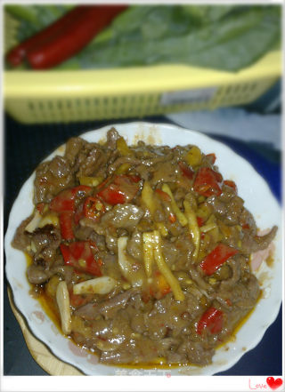 【川菜】最常见家常菜——泡椒牛肉的做法步骤：6