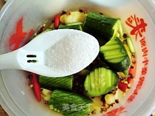【川菜】---川味酸辣黄瓜条的做法步骤：11