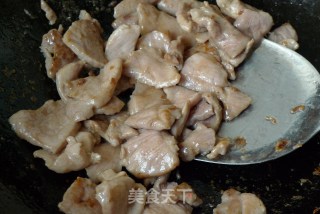 豆角炒肉片的做法步骤：3