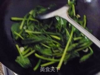 【家庭快手小炒】蒜蓉菜心的做法步骤：5