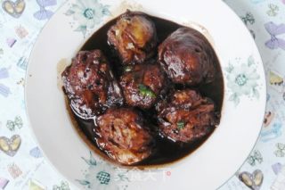 油面筋塞肉的做法步骤：9