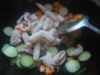 韩式辣酱炒鱿鱼的做法步骤：9