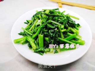 清炒菜心的做法步骤：6