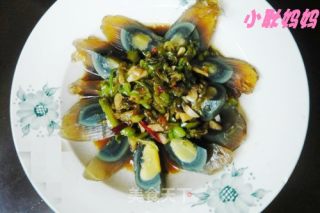 青椒皮蛋的做法步骤：9