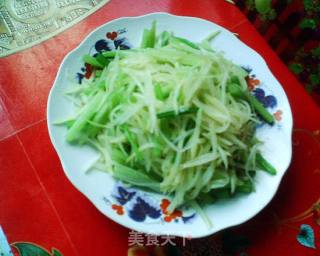 炝拌土豆丝的做法步骤：9