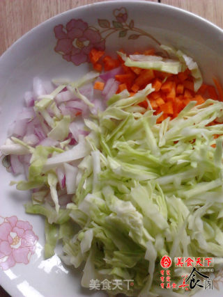 火腿炒饭的做法步骤：3