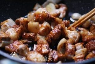 笋干焖五花肉的做法步骤：4