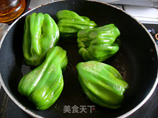 【川菜】不是很正宗的——虎皮青椒的做法步骤：5