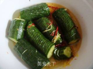 【川菜】--酸辣黄瓜的做法步骤：11