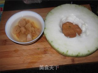 瑶柱焖冬瓜的做法步骤：1