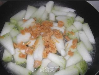 瑶柱焖冬瓜的做法步骤：5