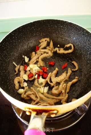 肉丝炒豇豆的做法步骤：6