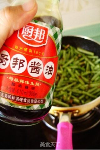 肉丝炒豇豆的做法步骤：8