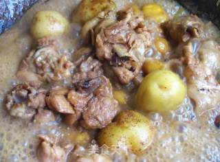 栗子土豆烧鸡块的做法步骤：7