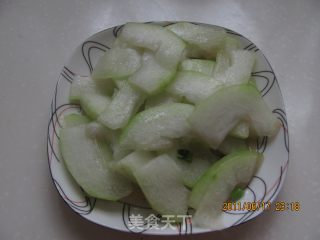 [鲁菜]---清脆可口的醋炒冬瓜的做法步骤：5