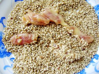 炸芝麻里脊的做法步骤：4