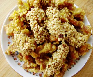 炸芝麻里脊的做法步骤：6