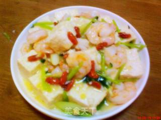 【鲁菜】--虾仁焖豆腐的做法步骤：13