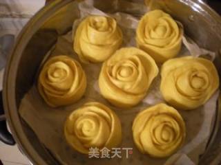 南瓜玫瑰馒头的做法步骤：11