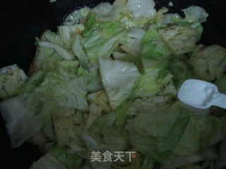 芝麻圆白菜的做法步骤：4