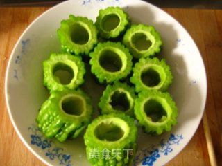 私房菜—酿苦瓜的做法步骤：2