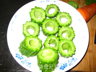 私房菜—酿苦瓜的做法步骤：3