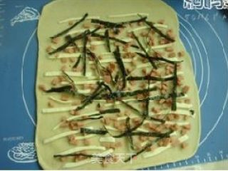 海苔火腿芝士面包的做法步骤：4