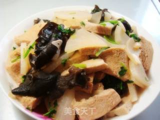 木耳烧豆腐的做法步骤：10