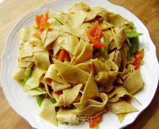 尖椒干豆腐的做法步骤：5