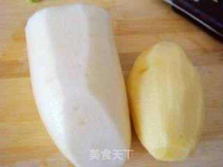 红烧肉炒三样的做法步骤：2