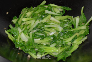 蒜茸油菜的做法步骤：6
