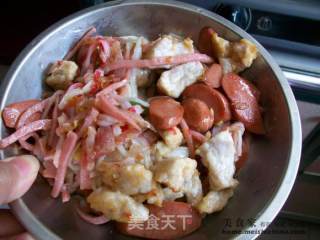 家常面条@@三丝炒河粉的做法步骤：4