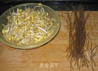 豆芽粉条的做法步骤：1