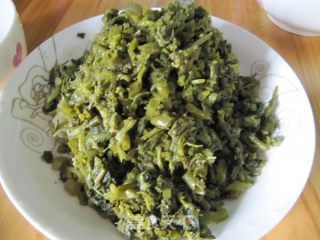 炒苦菜苔的做法步骤：2